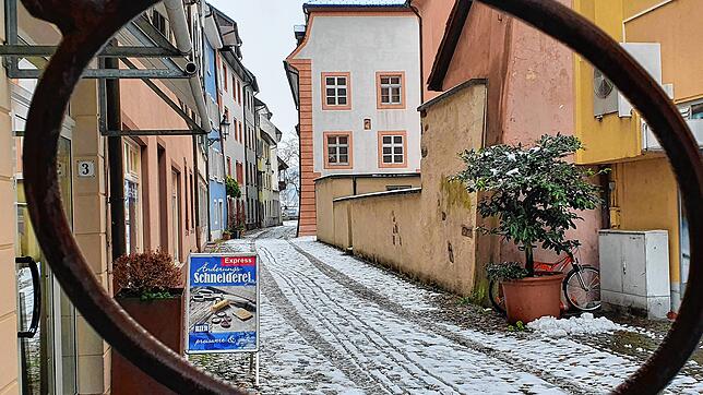 Schnee in Bad Säckingen ist eher selten. Im Dezember 2020 fiel er pünktlich zum Winterbeginn.