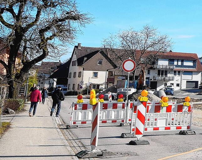 Bild 8: Reinfahren, suchen, scheitern, rausfahren: Massenweise Autos auf der Umleitung in Bodman und eine halbe Völkerwanderung vom Weilerkapellen-Parkplatz zum See
