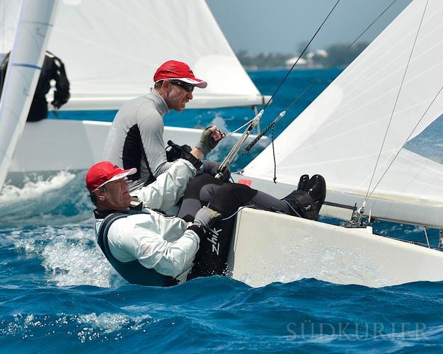 Hubert Merkelbach (hinten), Jahrgang 1963, Bodensee Yacht Club Überlingen ist Europameister 2015. Bei der Weltmeisterschaft 2015 in ...