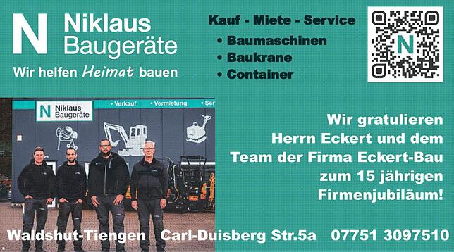 Bild 11: 15 Jahre Eckert Bau in Görwihl-Rotzingen: Ein Festprogramm für die ganze Familie