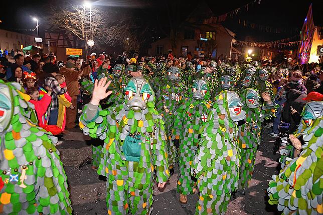 Bild 3: Nachtumzug Möggingen 2025: Fasnacht in Bildern – 30 Gruppen in voller Pracht
