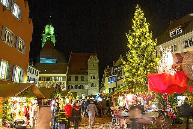 Der Weihnachtsmarkt auf der Hofstatt (Archivbild).