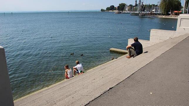 Die Freitreppe in Friedrichshafen.