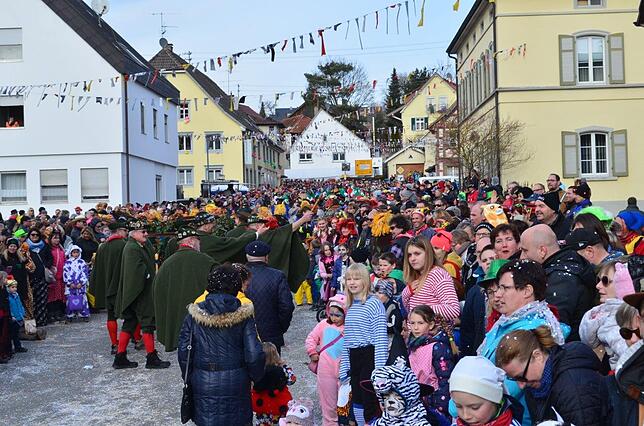 Tausende Zuschauer säumten am Sonntag bei strahlendem Wetter den Umzugsweg und bestaunten die Vielfalt des närrischen Lindwurms, der an ...