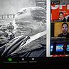 Kevin Kühnert (rechts, Mitte) diskutiert in einer Video-Schalte zusammen mit der Bundestagskandidatin für den Wahlkreis Konstanz, Lina ...