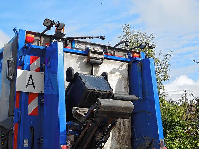 Sechs Kameras zeichnen das Geschehen am Heck des Müllwagens auf.