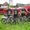 Viel Spaß beim Jubiläum: Ralf Grässer, Sven Knecht, Markus Gnädig und Tobias Müller aus Bohlingen freuen sich sehr, dass ihre Abteilung ...