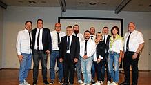 Das Präsidium des ANR (von links): Frank Splaiß, Jürgen Hanser, Reiner Stadler, Fridolin Aierstock, Sebastian Peter, Andreas Heine, ...
