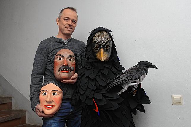Christoph Vayhinger und die Masken der Quaker.