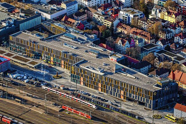 Das komplette Singener Einkaufszentrum Cano im November 2022.