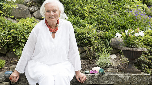 Ruth Maria Kubitschek in ihrem Garten im Thurgau. Das Bild stammt aus dem Jahr 2016. Im Frühjahr dieses Jahres wurde bekannt, dass die ...