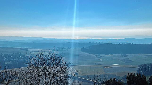 Schön hier: Der Linzgau von oben.