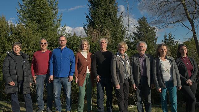 Blicken zuversichtlich auf die Kommunalwahlen (v.l.): Marie Luisa Jessen, Karl Herrmann Rist, Tobias Feindler, Henrike Bischoff, Stefan ...