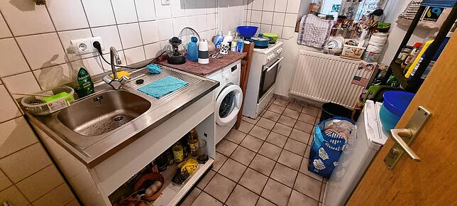 Eine der Kochgelegenheiten im Erdgeschoss der Baarstraße in Pfohren. Für das Material gibt es ein Budget, das nicht immer reicht.