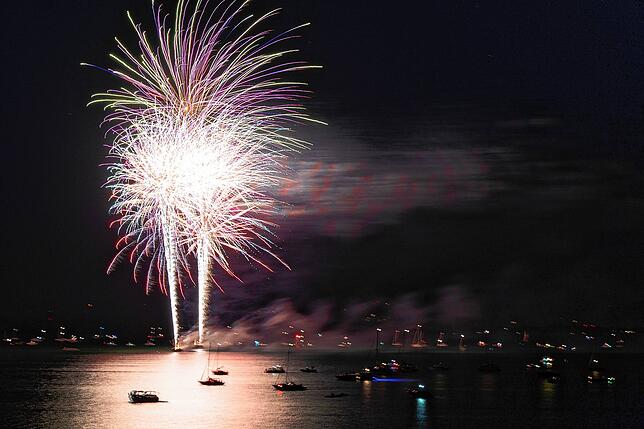 Bild 1: Bilder vom Seehasenfest-Feuerwerk 2022
