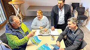 Das Planungsteam der Gewerbeschau Welschingen (von links): Armin Höfler, Bianca Keller, Dominik Garcia und Bernd Keller.Foto: Anita Garcia