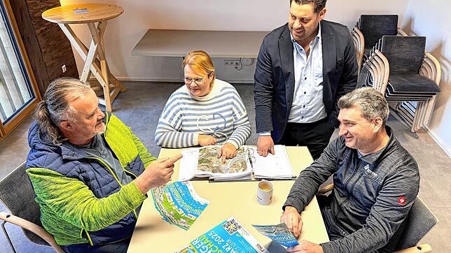 Das Planungsteam der Gewerbeschau Welschingen (von links): Armin Höfler, Bianca Keller, Dominik Garcia und Bernd Keller.Foto: Anita Garcia