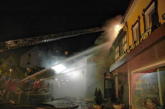 Brand des Alt Stocken in der Nacht auf den 2. Oktober 2010.