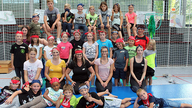 Beim Ferienprogramm der Turner des TSC Blumberg war das Dschungel-Camp in der Eichbergsporthalle der Renner.
