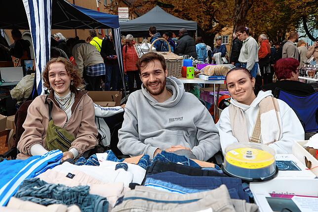 Bild 15: Konstanz – Altstadt-Flohmarkt auf dem Stephansplatz: Hier stöbern und feilschen die Konstanzer