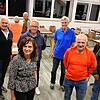 Gruppenbild nach den Neuwahlen bei der IG Sport (von links): Peter Rimmele (stellvertretender Vorsitzender), Rolf Tränkle ...
