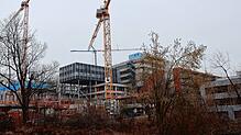 Es wird viel gebaut an der Universität Konstant, wie hier im Februar 2024.