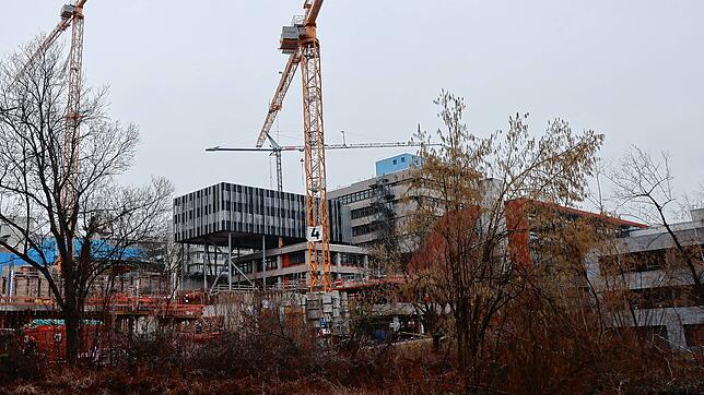 Es wird viel gebaut an der Universität Konstant, wie hier im Februar 2024.