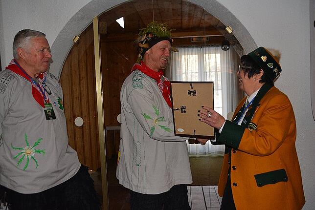 Bild 19: Bilder vom Narrentreffen der Urviecher-Zunft: Narrenmesse und Zunftmeisterempfang