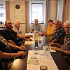 Mitglieder des Vereins bei einem ihrer Tauschabende (von links): Albert Staiger, Serge Steffen, Johann Erdle, Hans-Rüdiger Kohn, ...