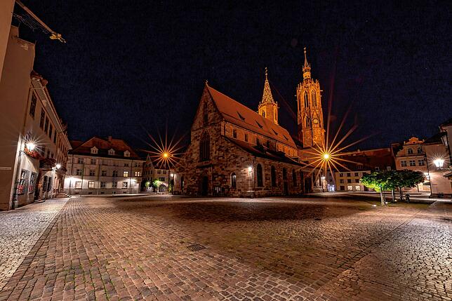 Bild 2: So hell leuchten Villingen und Schwenningen in der Nacht