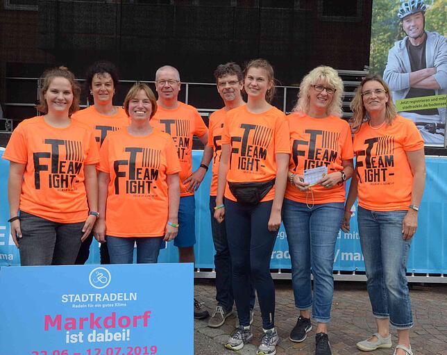 Steigt für die Verwaltung aufs Velo &ndash; das Stadtradel-Team aus dem Rathaus.