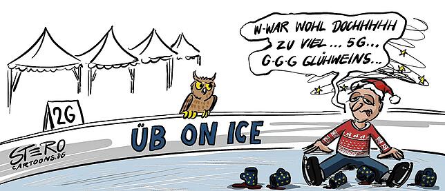 Bild 18: Karikatur der Woche: Überlingen hat sie jetzt, die Halle für jeden Sport und alle Bälle