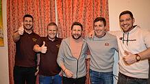 In ihren Ämtern bestätigt sind fünf Elferatsmitglieder (von links): Andreas Maier, Simon Beck, Nico Schneiderat, Robin Schwarz und Jonas ...
