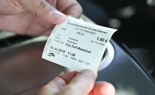 Günstiger gehts kaum: In Radolfzell fährt man seit Juli 2017 für einen Euro mit dem Stadtbus.