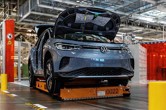 Produktion von Elektrofahrzeugen bei Volkswagen