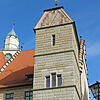 Der feuersicher abgeschirmte Pfennigturm war mit dem neuen Rathaus im Jahr 1494 fertiggestellt worden: Sein Name erinnert daran, dass ...