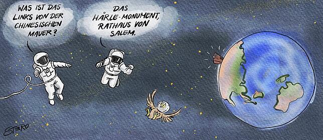 Bild 5: Das Jahr 2021 in zwölf Karikaturen