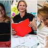 Drei von 100.000 Spendern, die an Leukämie erkrankten Menschen das Überleben möglich machten. Von links: Tanja Rebmann bei der Spende im ...