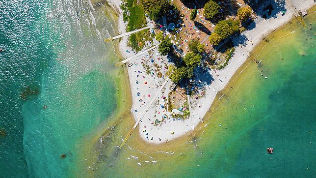 Das Konstanzer Hörnle: Hier ist der Bodensee vor allem Freizeitraum und Touristenmagnet. Es gibt aber auch noch ganz andere Nutzungen – ...