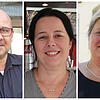 Sie beziehen Stellung (von links): Matthias Thyssen vom Schwarzen Walfisch, Andrea Scalabrin von der Osteria-Bar Eden und Kevser Sagkol ...
