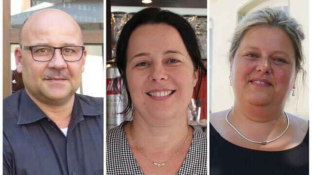 Sie beziehen Stellung (von links): Matthias Thyssen vom Schwarzen Walfisch, Andrea Scalabrin von der Osteria-Bar Eden und Kevser Sagkol ...