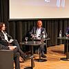 Gespräch über die Zukunft der heimischen Wirtschaft (von links): Walther Rosenberger (Leiter der SÜDKURIER-Wirtschaftsredaktion), die ...