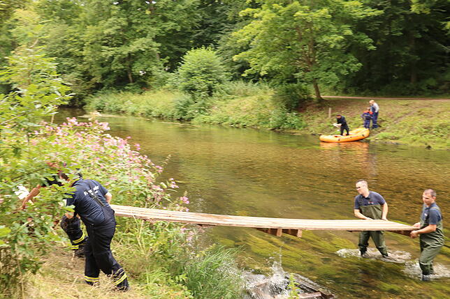 Bild 15: Bilder von der Freiwilligen-Arbeit der Feuerwehr beim Marathon der Gespannfahrer