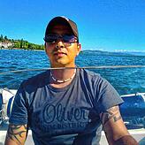 Wenn Luis Rondulha das Meer nicht hat, freut er sich auch sehr am Bodensee – wie hier im Motorboot eines Freundes, das er öfters fahren ...