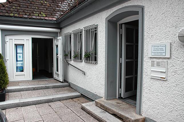 Die ehemalige Kinderarzt-Praxis. Heute praktizieren hier Podologinnen.