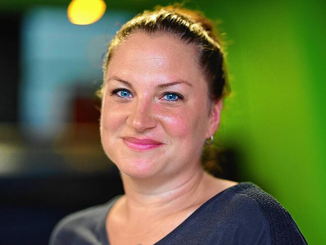 Andrea Spiegelhalter, 42 Jahre, wechselte während der Corona-Pandemie auf die Intermediate-Care-Station.