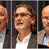 Jürgen Maas, Frank Schweitzer und Peter Schmenger (von links) während der zweiten Kandidatenvorstellung der Gemeinde.