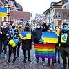 Deutliche Botschaft: Auch in Waldshut-Tiengen war die Solidarität mit der Ukraine nach Kriegsausbruch 2022 groß (hier: Teilnehmer einer ...