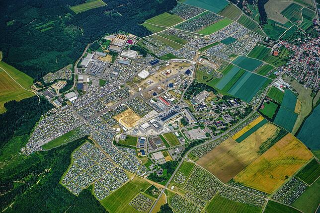 Bild 11: Beeindruckende Luftaufnahmen vom Southside-Festival 2025