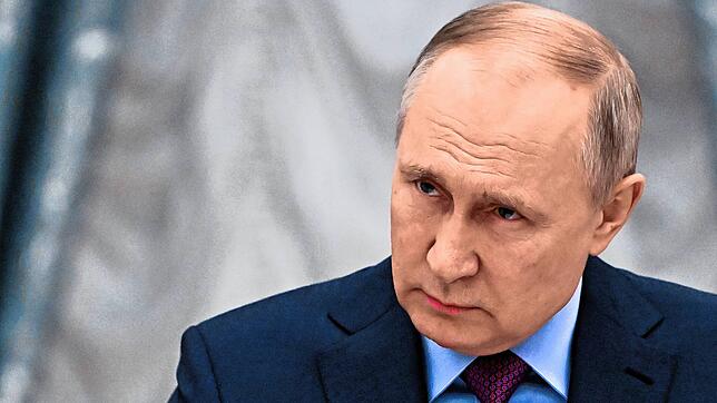 Undurchdringliche Miene und erstaunlich glatt im Gesicht für 69 Jahre: Ein typischer Blick von Russlands Präsident Wladimir Putin.